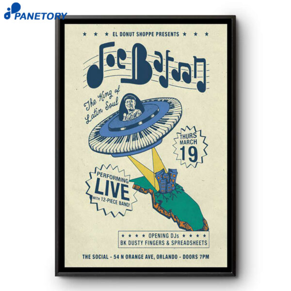 Joe Bataan Orlando FL Tour Mar 19 2026 Poster