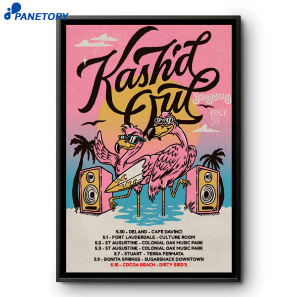 Kash'd Out Beach Fly Tour 2026 Poster