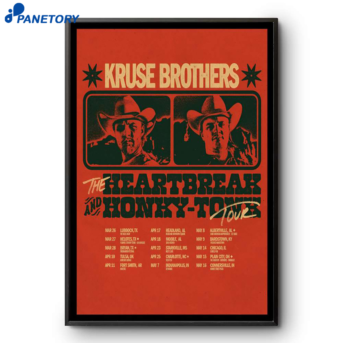 Kruse Brothers The Heartbreak And Honky Tonk Tour 2026 Poster 2 Kruse Brothers The Heartbreak And Honky Tonk Tour 2026 Poster