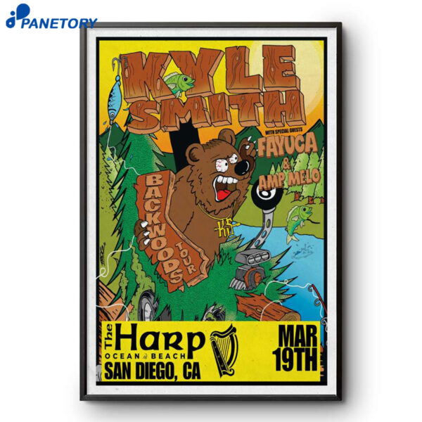 Kyle Smith Concert San Diego The Harp Mar 19 2026 Poster