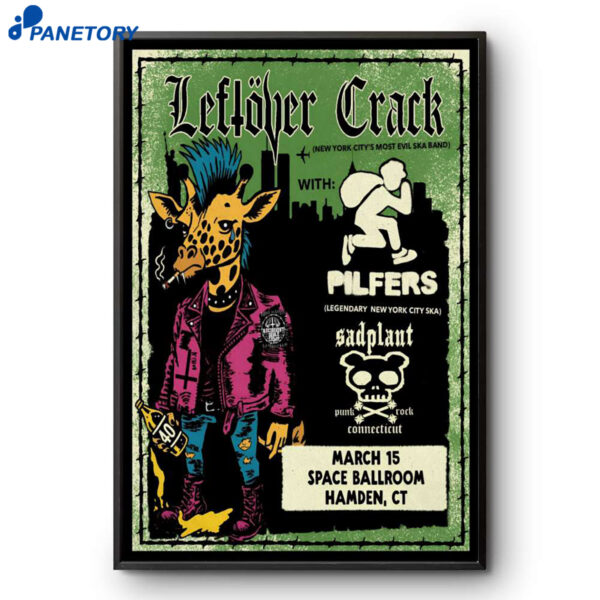 Leftover Crack Tour Hamden CT Mar 15 2026 Poster