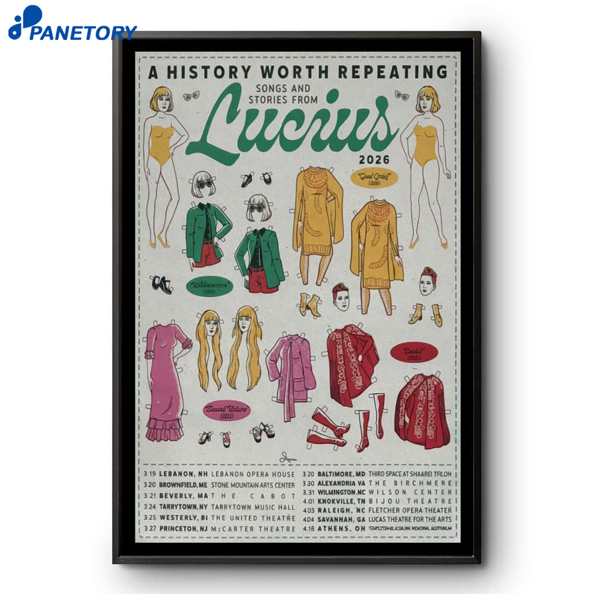 Lucius Tour A History Worth Repeating Tour 2026 Poster 2 Lucius Tour A History Worth Repeating Tour 2026 Poster