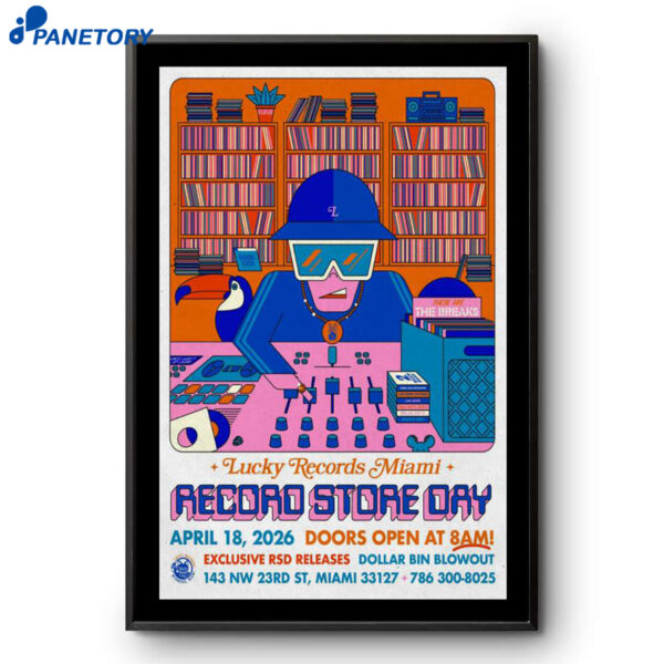 Lucky Records Miami Record Day 2026 Poster