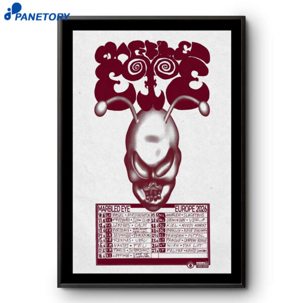 Marbled Eye Europe Tour Jun 2026 Poster
