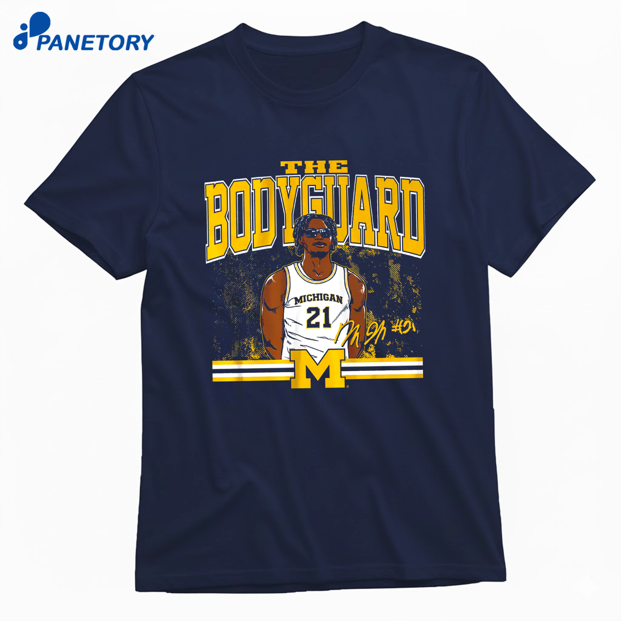 Michigan Basketball Morez Johnson Jr. The Bodyguard Shirt 8 Michigan Basketball Morez Johnson Jr. The Bodyguard Shirt 1