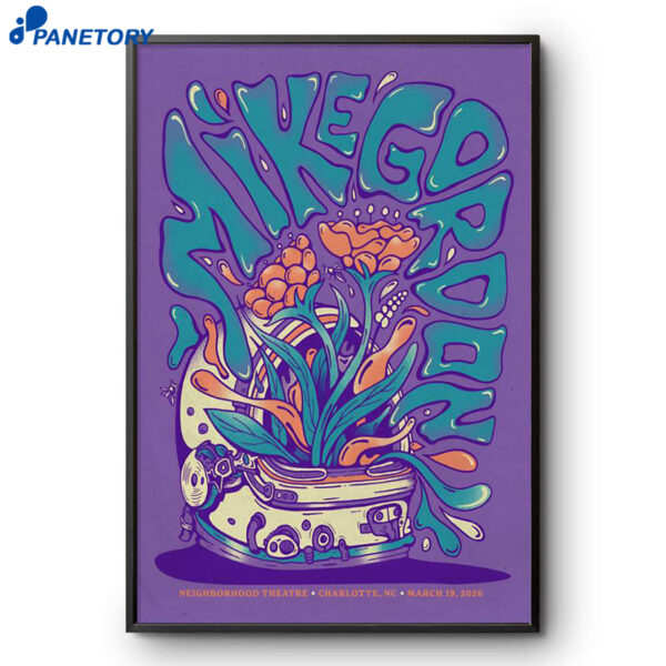 Mike Gordan Charlotte NC Mar 19 2026 Poster
