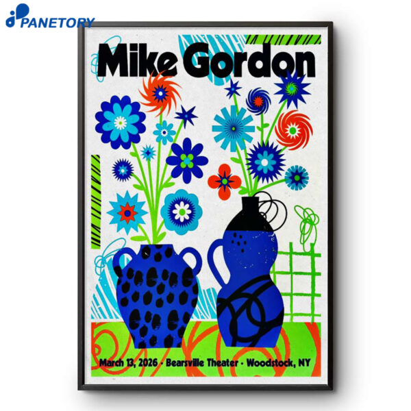 Mike Gordon Woodstock NY Mar 13 2026 Poster