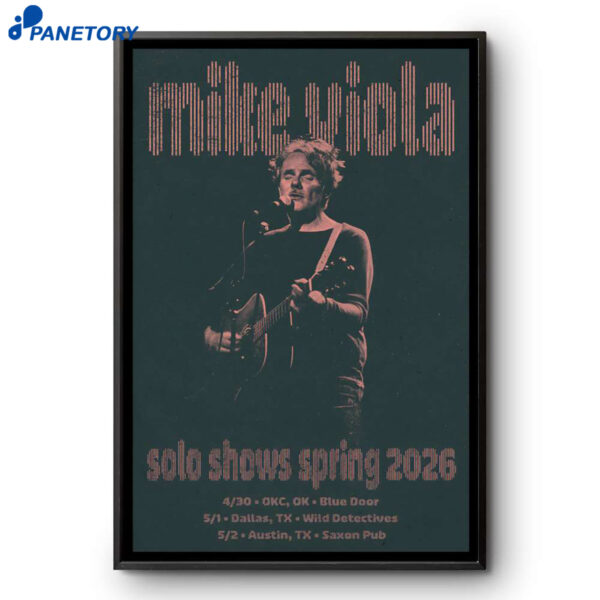 Mike Viola Spring Solo Tour 2026 Poster