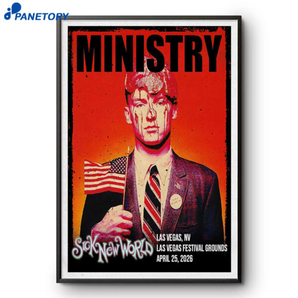 Ministry Concert Las Vegas NV Apr 25 2026 Poster