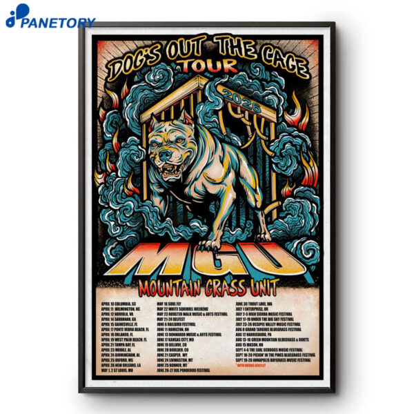 Mountain Grass Unit Dog's Out The Cage Tour 2026 Poster
