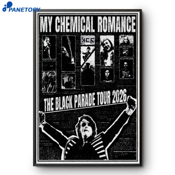 My Chemical Romance Tour The Black Parade 2026 Poster