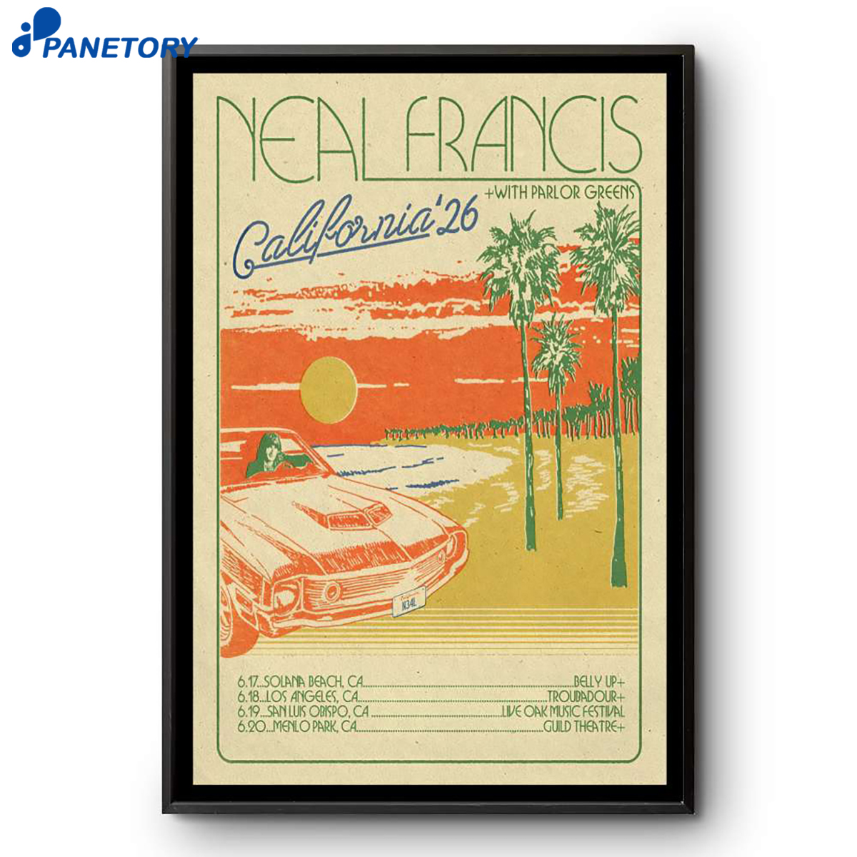 Neal Francis Tour California 2026 Poster 2 Neal Francis Tour California 2026 Poster