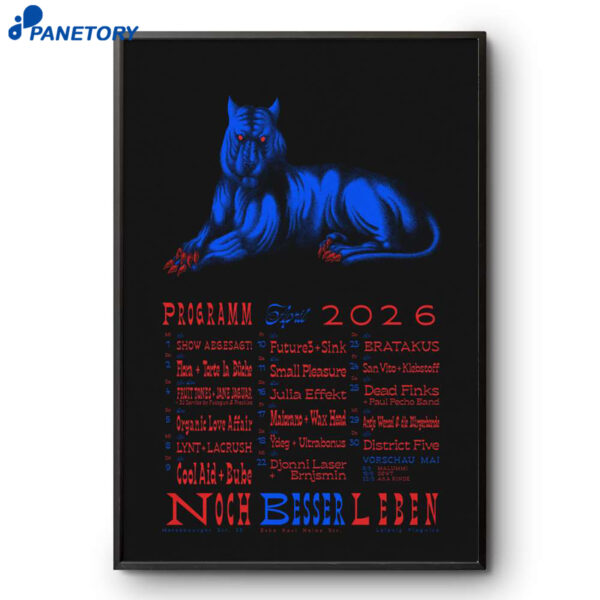 Noch Besser Leben Programm Print Apr 2026 Poster