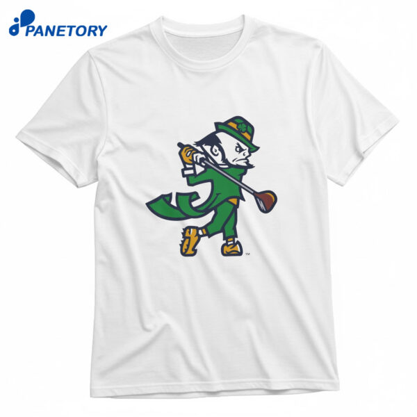 Notre Dame Golf Leprechaun Shirt
