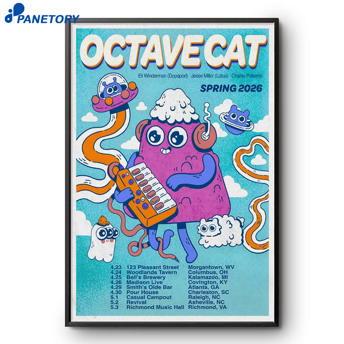 Octave Cat Spring Tour 2026 Poster 2 Octave Cat Spring Tour 2026 Poster
