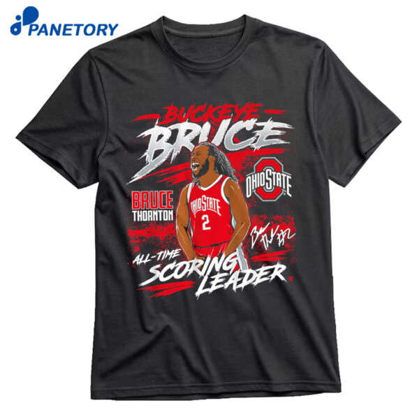 Ohio State Basketball Bruce Thornton All Time Leading Scorer Shirt