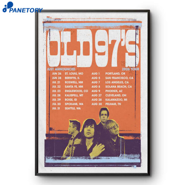 Old 97's Tour Summer 2026 Poster