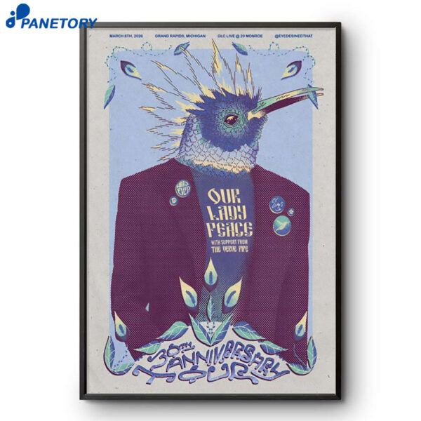 Our Lady Peace Grand Rapids MI Mar 8 2026 Poster