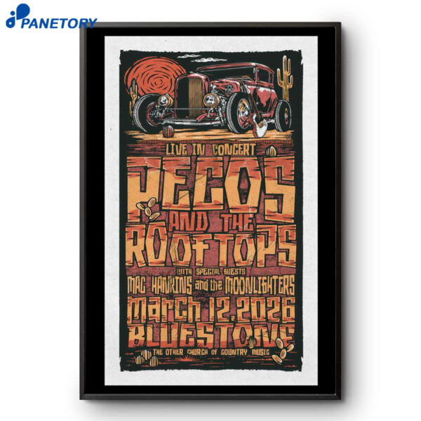 Pecos And The Rooftops Columbus OH Mar 12 2026 Poster