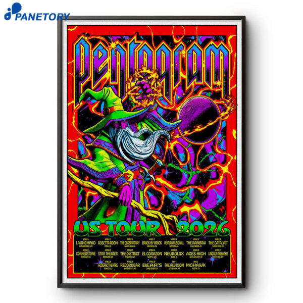 Pentagram US Tour 2026 Poster