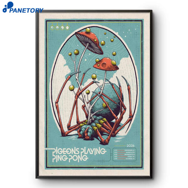 Pigeons Playing Ping Pong Nashville TN Mar 11 2025 Poster