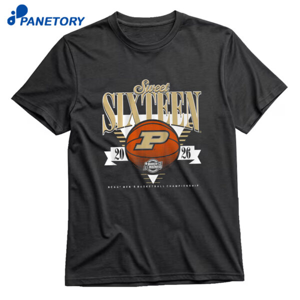Purdue Boilermakers MBB 2026 Sweet Sixteen Shirt