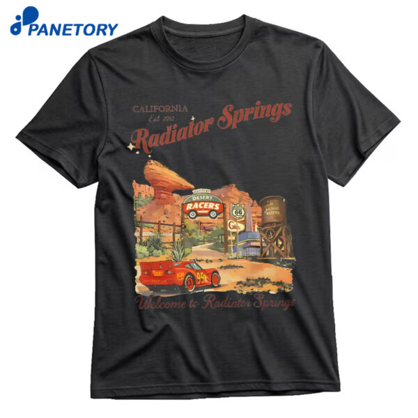 Radiator Springs Lightning Mcqueen Disney Shirt
