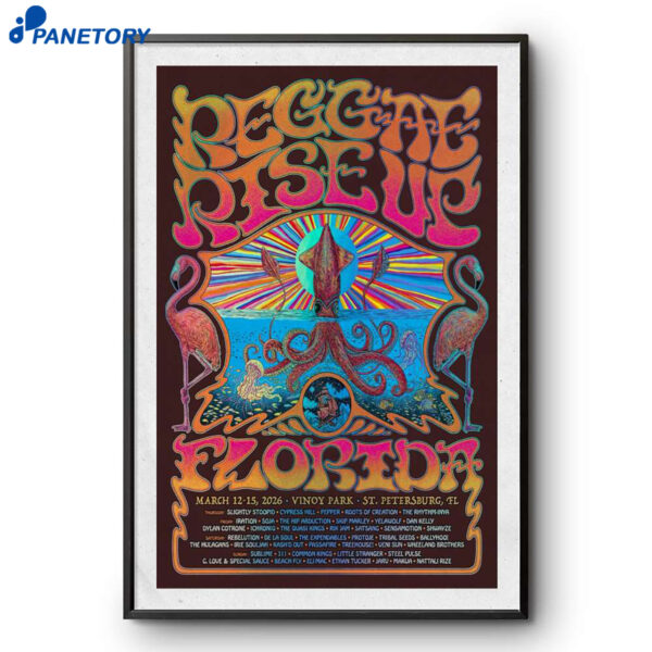 Reggae Rise Up Florida Festival 2026 Poster
