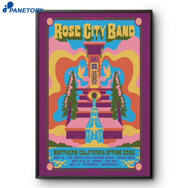Rose City Band Northern California Spring Poster
