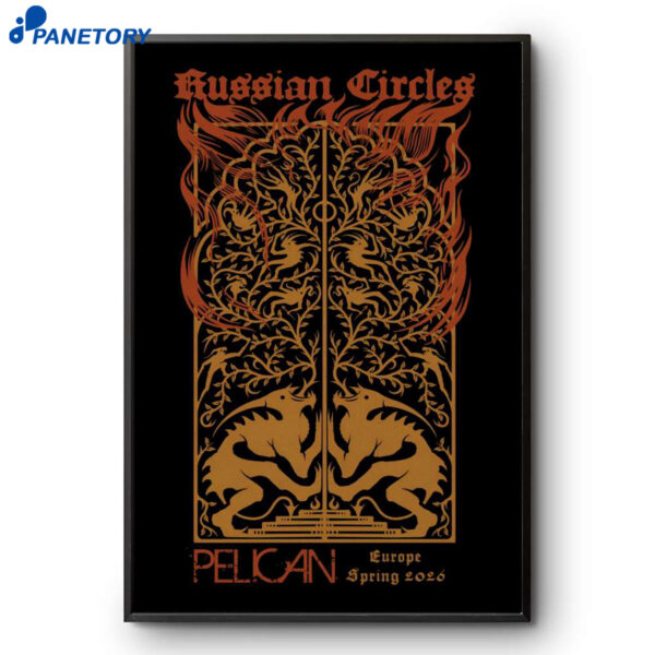 Russian Circles EU Spring Tour 2026 Poster