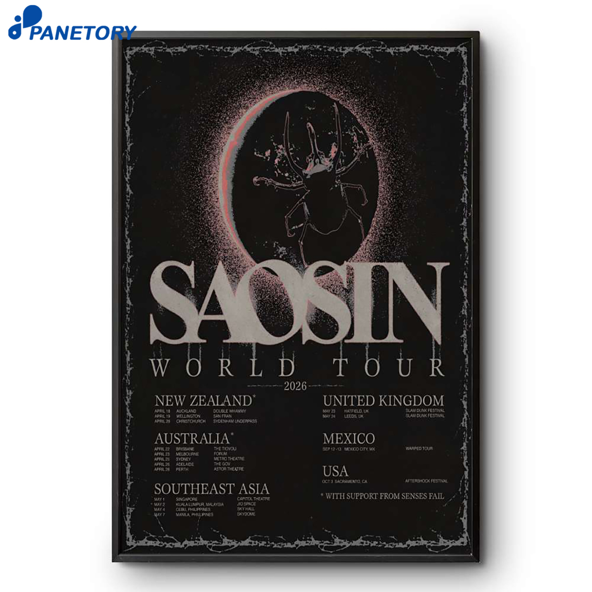 Saosin World Tour 2026 Poster 2 Saosin World Tour 2026 Poster