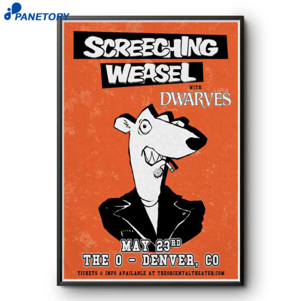 Screeching Weasel The O May 23 2026 Poster