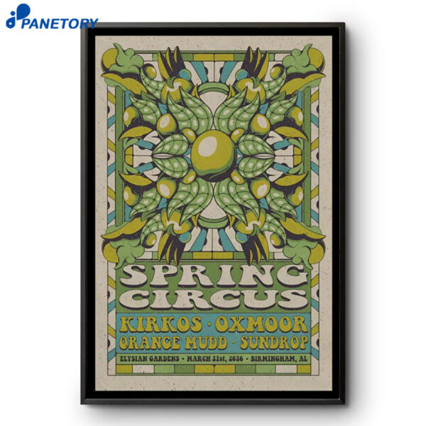 Spring Circus Elysian Gardens Birmingham AL Mar 21 2026 Poster