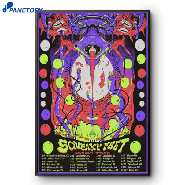Squeaky Feet Band Tour 2026 Poster