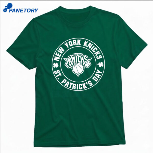 St Patrick’s Day New York Knicks Shamrock Green Shirt