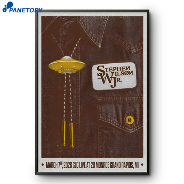 Stephen Wilson Jr. Grand Rapids MI Mar 7 2026 Tour Poster