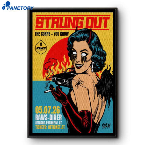 Strung Out Tour Attnang-puchheim AT Jul 5 2026 Poster