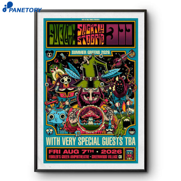 Sublime Slightly Stoopid And 311 Englewood CO Aug 7 2026 Poster