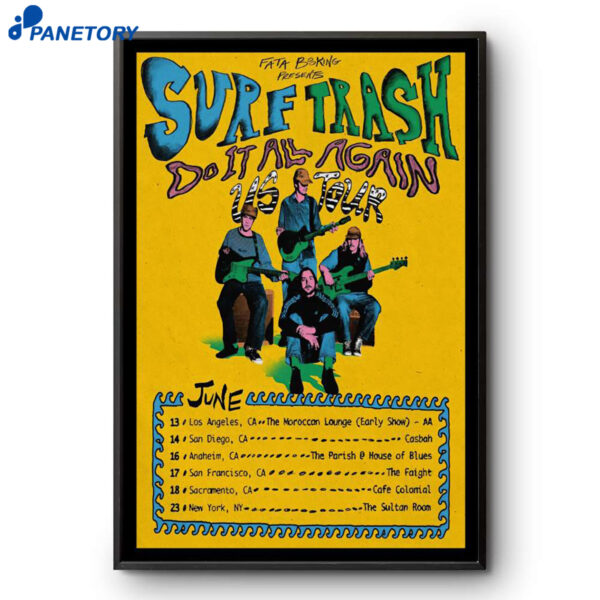 Surf Trash Do It All Again US Tour 2026 Poster