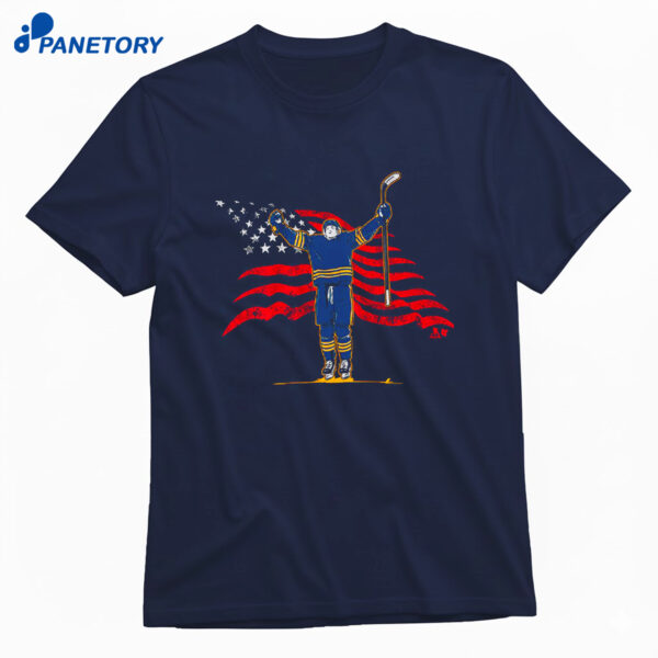 Tage Thompson Stars & Stripes Superstar Pose Shirt