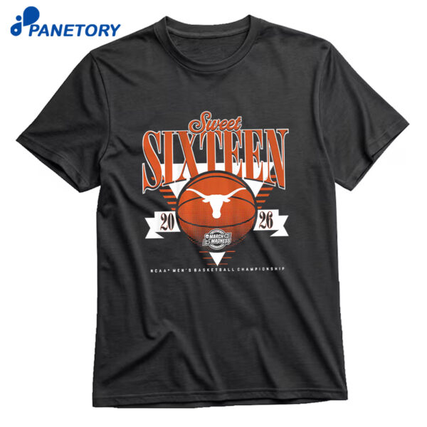 Texas Longhorns MBB 2026 Sweet Sixteen T Shirt