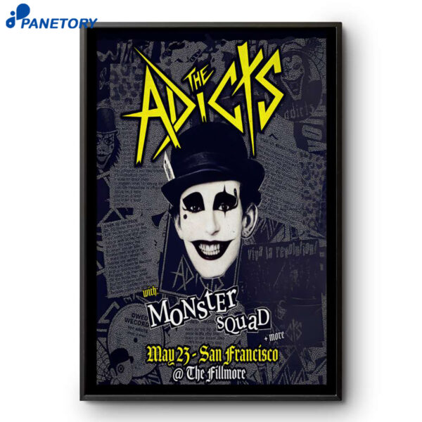 The Adicts San Francisco CA May 23 2026 Poster