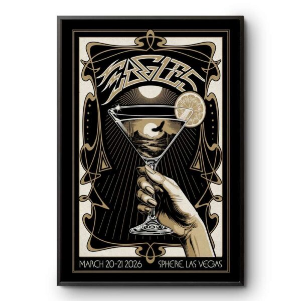 The Eagles Sphere Las Vegas NV Mar 20-212026 Poster