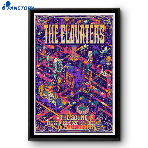 The Elovaters The Sound Del Mar San Diego CA Feb 27-28 2026 Poster