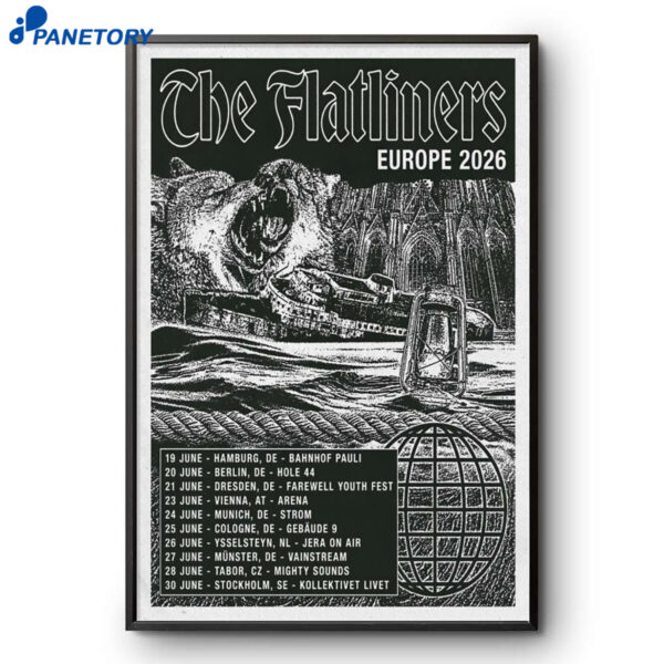 The Flatliners Europe Tour 2026 Poster