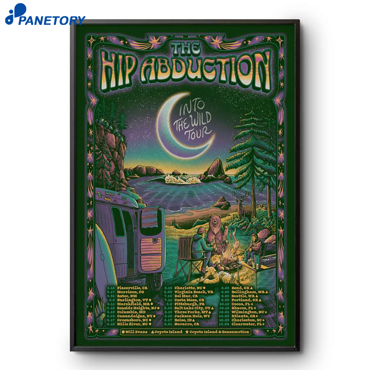The Hip Abduction Into The Wild Tour 2026 Poster 2 The Hip Abduction Into The Wild Tour 2026 Poster