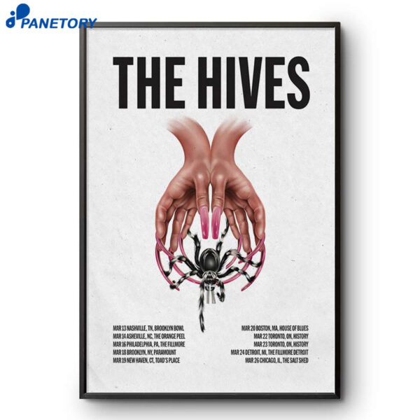 The Hives Band Tour Mar 2026 Poster