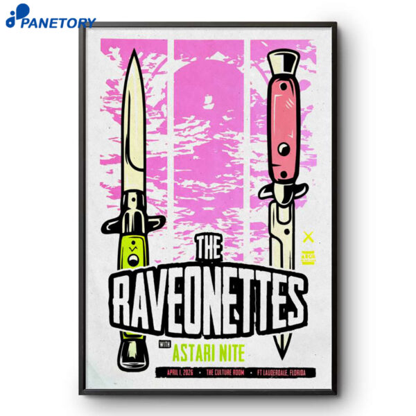 The Raveonettes Culture Room Fort Lauderdale FL Apr 1 2026 Poster
