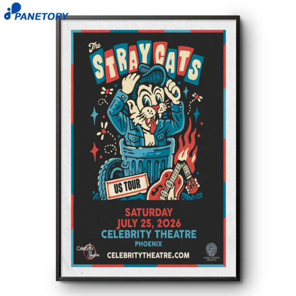 The Stray Cats Celebrity Theatre Show Jul 25 2026 Poster
