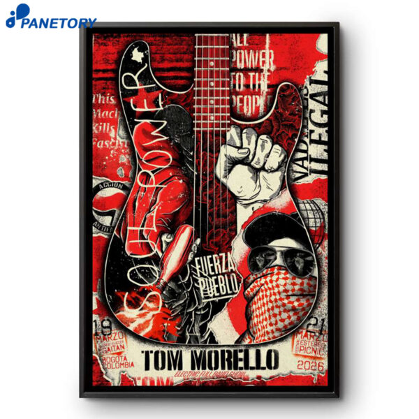 Tom Morello Parque Simón Bolívar Bogotá Colombia Mar 21 2026 Poster